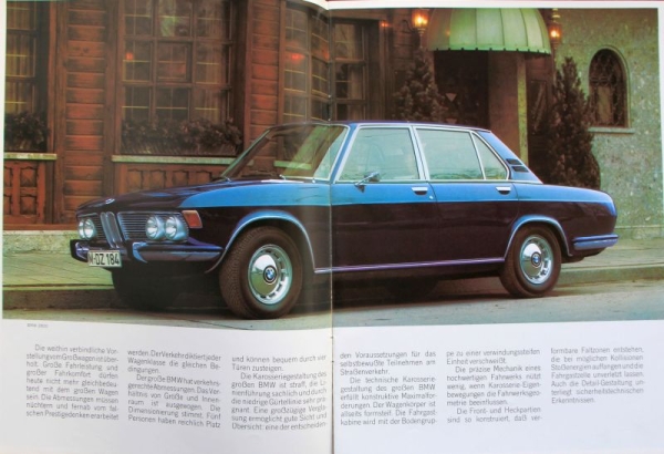 BMW 2500 - 2800 Modelprogram 1969 Carbrochure (3508)